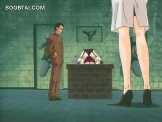 X nominale video- prisoner anime adolescent krijgt poesje rubbed in ondergoed